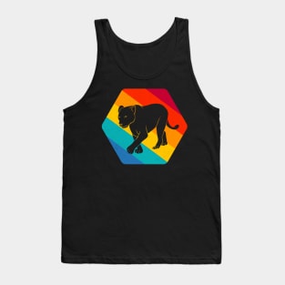 Lioness Retro Big Cat Safari Vintage Animal Tank Top